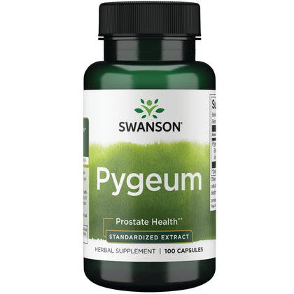 Swanson Pygeum - Herbal Supplement Promoting Male Prostate Health, Bladder, and Urinary Tract Health Support - Mens Health Supplement - (100 Capsules, 125mg Each)