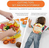 31PCS Cutting Toys Play Food Fruits Vegetable Kitchen Playset Educational Learning Toy Boy Girl Kid with Backpack Storage
