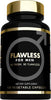 FLAWLESS FOR MEN: Be Ready Male Fiber Supplement | Support Gut Health with Psyllium Husk, Flax & Chia Seeds for Relief of IBS Symptoms | Digestive Cleanliness | 120 Vegan Capsules