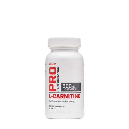 GNC Pro Performance L-Carnitine, 60 Tablets, Supports Muscle Recovery