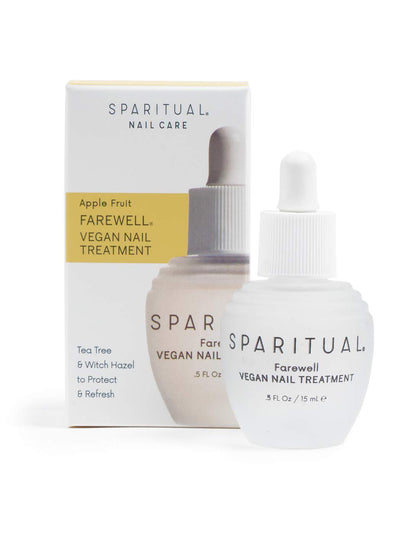 SPARITUAL Apple Fruit FAREWELL VEGAN NAIL TREATMENT | Protect Against Nail Damage 0.5oz (0.5 Fl Oz)