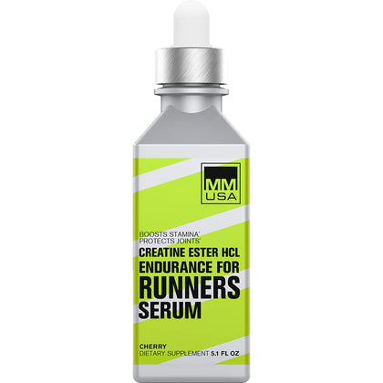 MMUSA Creatine Serum for Runners, Marathoners & Sprinters. Endurance Sport's Pre-Workout Boost: Energy, Speed, & Muscle Mass. Enhances Performance & Recovery. Cherry. 5.1 Fl Oz