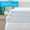 Linenspa Mattress Topper Cover, Twin XL, 2 Inch, Machine Washable - Breathable - Non Slip - Cover for Mattress Topper with Zipper - Topper Cover Only