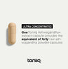 Toniiq 52,000mg 40x Concentrated Extract - 25% Withanolides - Ultra High Strength Ashwagandha Capsules - Wild Harvested in India - Highly Concentrated and Bioavailable Supplement- 60 Veggie Capsules