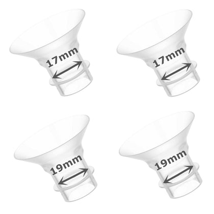 Flange Inserts Compatible with S12Pro S12 / S9 Wearable Breast Pump,Reduce 24mm Shield/Flange Nipple Tunnel Down to 17/19mm, 4pcs