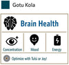 Organic India Gotu Kola Herbal Supplement - Adaptogen for Brain & Nervous System Support, Vegan, Gluten-Free, Kosher, USDA Certified Organic, Non-GMO, Calming, Clarity - 90 Capsules