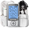 AUVON Rechargeable TENS Unit Muscle Stimulator, 24 Modes 4th Gen TENS Machine with 8pcs 2