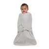 HALO 100% Cotton Sleepsack Swaddle Wearable Blanket, TOG 1.5, Heather Gray, Newborn