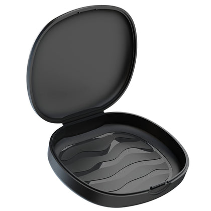 BVN Retainer Case Denture Case: Orthodontic Dental Case, Slim Braces Case, Mouth Guard Case, Denture Box, Teeth Aligner Case, Night Guard Case Container Storage Holder Black.