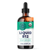 Vimergy USDA Organic B12, 115 Servings - Alcohol Free B-12 Liquid Vitamin - Supports Brain Energy, Nervous System, Cognition, Memory - No Gluten, Non-GMO, Vegan, Paleo, Naturally Sweet Flavor (115 ml)