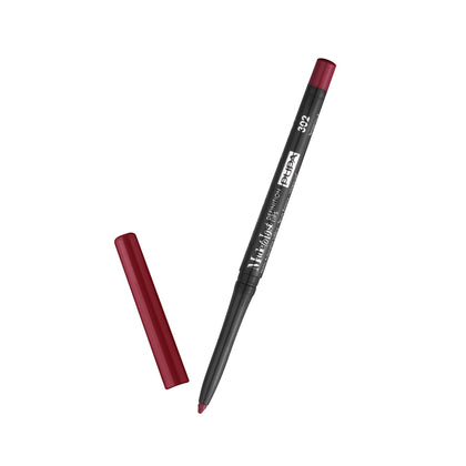 Pupa Milano Made To Last Definition Lips Pencil - For Precise Lip Contouring - Absolute Color Release - Very Smooth Application - Soft, And Clings Perfectly To Lips - 302 Chic Burgundy - 0.001 OZ