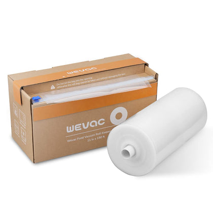 Wevac 11 x 150 Food Vacuum Seal Roll Keeper with Cutter, Ideal Vacuum Sealer Bags for Food Saver, BPA Free, Commercial Grade, Great for Storage, Meal prep and Sous Vide