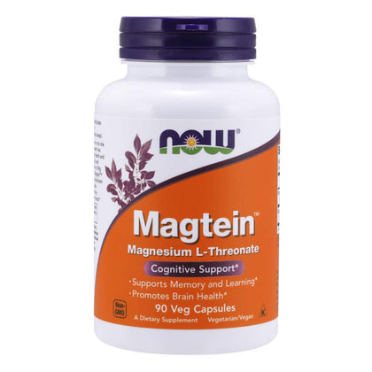 NOW Foods Magtein, 90 Vegetable Capsule (Pack of 2)