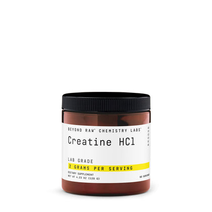 BEYOND RAW Chemistry Labs Creatine HCl Powder | Improves Muscle Performance | 60 Servings