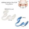 AIRMAX Nasal Dilator for Better Breathing - Natural, Comfortable, Breathing Aid Solution for Maximum Airflow and Reduced Nasal Congestion (Small - Blue)