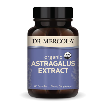 Dr. Mercola Organic Astragalus Extract, 30 Servings (60 Capsules), Dietary Supplement, Immune-Supporting Herbs, Non-GMO, Certified USDA Organic