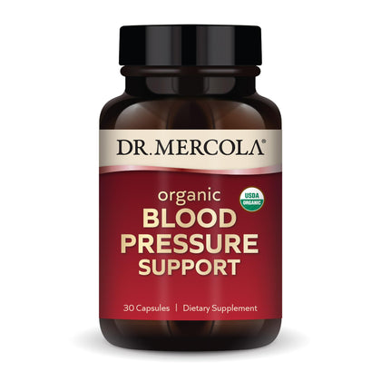 Dr. Mercola Organic Blood Pressure Support, 30 Servings (30 Capsules), Dietary Supplement, Supports Skin & Mental Focus, Non-GMO, Certified USDA Organic