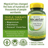 MigreLief Original Formula Triple Therapy with Puracol, 60 Count (Pack of 3)