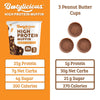 Bootylicious | High-Protein Muffin | 25g Protein, 7g Net Carbs, 2.32-2.75oz Cup, 12-Pack (Chocolate Peanut Butter)