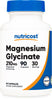 Nutricost Magnesium Glycinate Capsules (90 Capsules, 210 mg Magnesium Glycinate Per Serving) - Magnesium Glycinate Supplement for Gentle Absorption