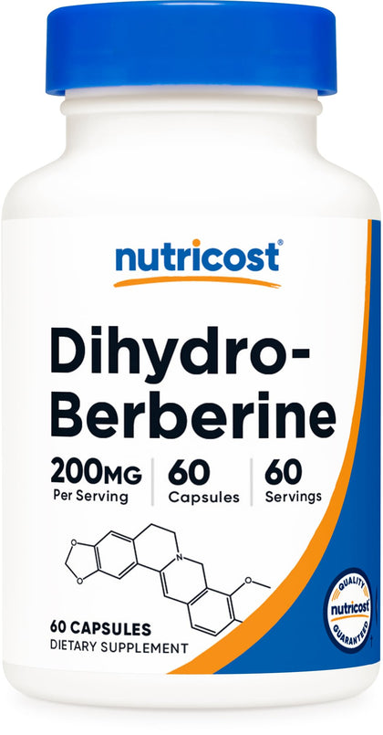 Nutricost Dihydroberberine Capsules (200mg, 60 Capsules) - More Bioavailable Metabolite of Berberine