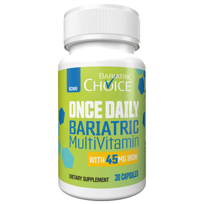 Bariatric Choice Once Daily Bariatric Multivitamin Capsule with 45 mg of Iron (30ct)