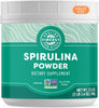 Vimergy Natural Spirulina Powder, 166 Servings - Value Size - Greens Powder - Nutrient Dense Blue-Green Algae Superfood for Smoothies & Juices - Immune Support - Non-GMO, Gluten-Free, Vegan & Paleo