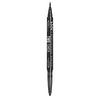 NYX PROFESSIONAL MAKEUP Two-Timer Dual Ended Eyeliner, Eyeliner Pencil, Jet Black (TT01)