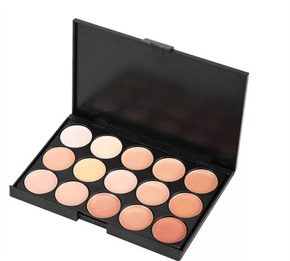 FantasyDay Cream Concealer Palette, 15 Colors, Full Hydrating Coverage, Corrects Dark Circles, Acne Blemish #2