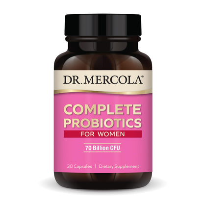 Dr. Mercola Complete Probiotics for Women 70 Billion CFU, 30 Servings (30 Capsules), Dietary Supplement, Supports Digestive Health, Non GMO