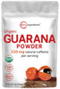 Micro Ingredients Organic Guarana Powder 1,000mg Per Serv, 8 Ounces | 220mg Natural Caffeine Energizer, Brazilian Herbal Extract, Raw, Bulk Superfood, Coffee Substitute, Vegan Friendly, & Non-GMO