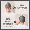 MyHalos Migraine Relief Cap for Headache Relief - Headache Cap - Cooling Gel Hat for Cold Therapy, and Comfort - 100% Stretchable 360 Wrap-Around Cold Compression - Premium Cold Migraine Head Wrap