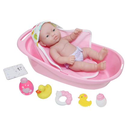 JC Toys - La Newborn | 10 piece Layette Deluxe Bathtub Gift Set | 12.5