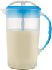 Dr. Brown's Baby Formula Mixing Pitcher with Adjustable Stopper, Locking Lid, & No Drip Spout, 32oz, BPA Free, Blue