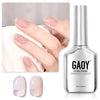 GAOY Jelly Nude Gel Nail Polish, 16ml Sheer Milk Tea Translucent Soak Off Gel Polish, UV Light Cure for Nail Art DIY, Color 1524