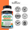 BioSchwartz Immune Support Supplement with Vitamin C 1000mg Zinc Elderberry Extract Ginger Root Beta Carotenes, Immunity Boost for Adults, Natural Immune Defense Antioxidant Vitamins, 90 Capsules