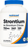 Nutricost Strontium Capsules 750mg, 240 Capsules - Vegetarian, Non-GMO, Gluten Free