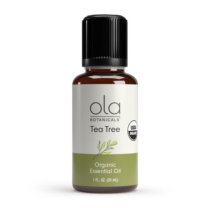 Ola Botanicals Organic Tea Tree Essential Oil (1 Fl. Oz.), Cleansing and Refreshing, Certified USDA Organic, Dr. Mercola