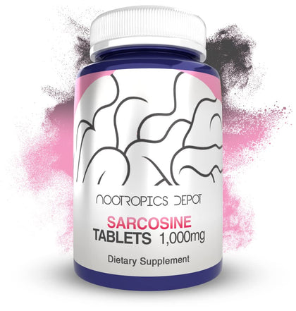 Nootropics Depot Sarcosine Tablets | Chewable | 1000mg | 60 Count