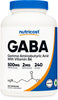 Nutricost GABA (Gamma Aminobutyric Acid) + Vitamin B6, 500mg per serving, 240 Capsules