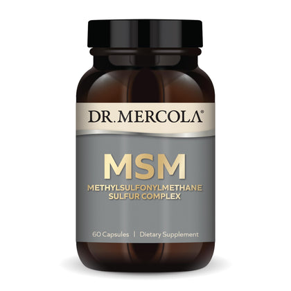 Dr. Mercola, MSM Methylsulfonylmethane Sulfur Complex Dietary Supplement, 30 Servings (60 Capsules), non GMO, Soy Free, Gluten Free