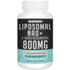 Rhamoph Liposomal NAD+ 800 mg with Trans-Resveratrol 300 mg, Max Absorption, Actual NAD+ Boosting Supplement for Healthy Aging, Cellular Energy, DNA Repair, Longevity - 60 Softgels