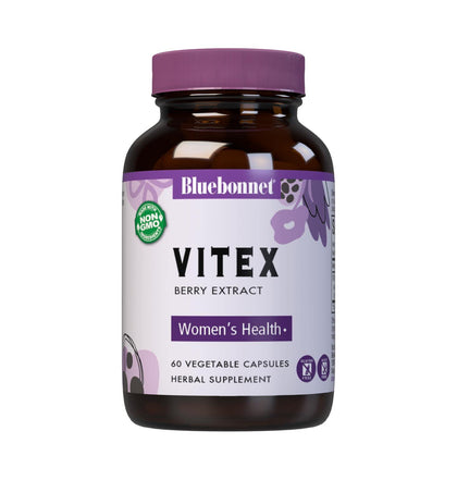 Bluebonnet Nutrition Standardized Vitex Berry Extract, Chaste Tree Berry, 60 Count