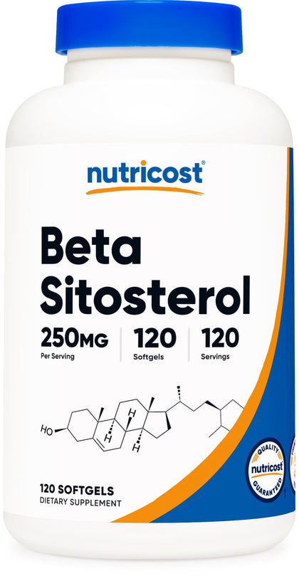 Nutricost Beta Sitosterol 120 Softgels, 250mg - Non-GMO, Gluten Free Supplement