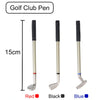 10L0L Golf Pen Holder with 3 Pieces Golf Club Pens Set Unique Golf Golf Desk Decor Gifts Souvenirs for Men - Black + White