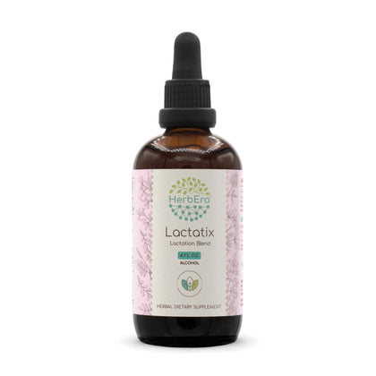 Lactatix A120 Alcohol Extract Tincture, Alfalfa Leaf, Moringa Leaf, Goat's Rue Herb, Fennel Seed, Fenugreek Seed. Lactation Blend 4 Fl Oz