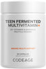 Codeage Teens Daily Multivitamin Supplement, 25+ Vitamins & Minerals for Teenage Boys & Girls, Organic Whole Foods Vitamins for Teenagers, Vitamin A, B, C, D, E, K, Omega-3, 60 Ct