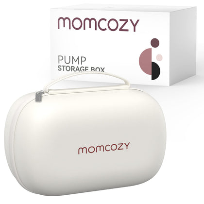 Momcozy Breast Pump Bag for Hands-Free Wearable Breast Pumps, Hard Shell Case with Removable Tray, Watertight Breast Pump Storage Bag for Pumping Bag, Diaper Bag, or Handbag?Holds 2 Pumps?