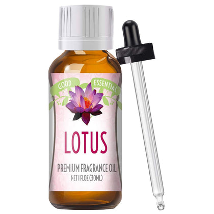 Good Essential - Professional Lotus Blossom Fragrance Oil 30 ml for Diffuser, Soaps, Candles, Perfume, Aromatherapy 1 fl oz