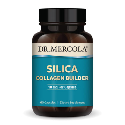 Dr. Mercola Silica Collagen Builder Dietary Supplement, 60 Servings (60 Capsules), Non GMO, Gluten Free, Soy Free